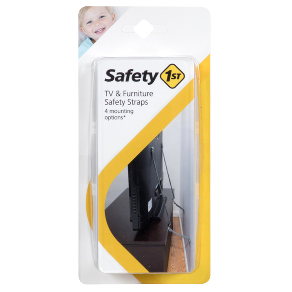 Safety 1St FURNITURE STRAP BLK 2PK HS304